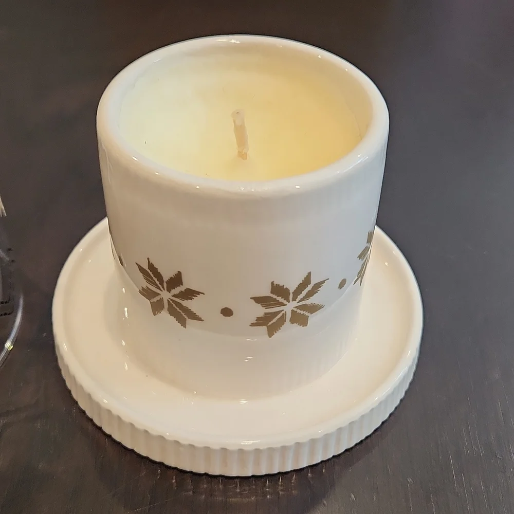 West elm, Soy candle in a glass candle dome, New